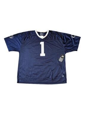 Russell Athletic Penn State Football Jersey #1 Men’s Size 2XL Navy Blue NWT